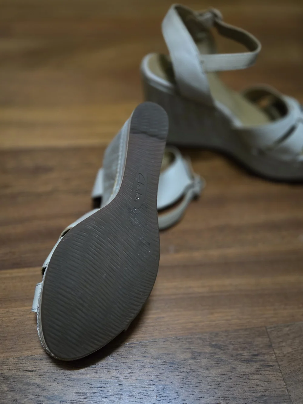 Clarks Women's Wedge Heel Sandals - Size 8.5